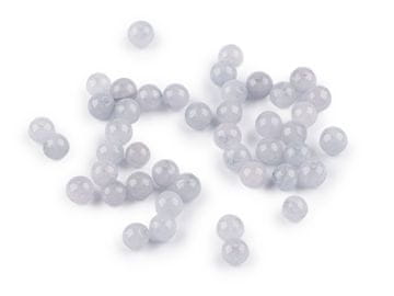 Akvamarin, sintetični, mineralni biseri Ø4 mm - akvamarin (44 kosov)