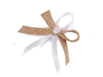 Poročni trak iz jute - naravno bel (10 kosov)