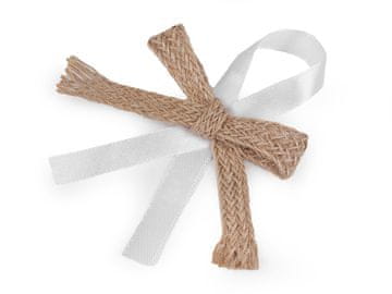 Poročni trak iz jute - naravno bel (10 kosov)
