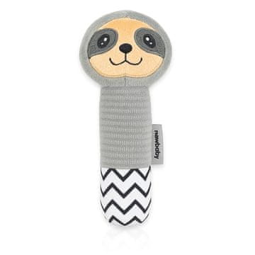 NEW BABY Otroška piščalka plišasta igrača z zobotrebcem Sloth