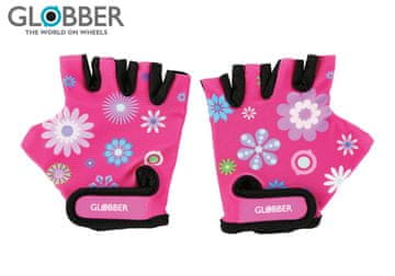 Globber Zaščitne rokavice za malčke XS - cvetlično roza