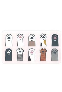 Zolux Podloga za mačke pod posodo, tačke S roza