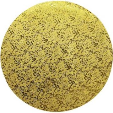 Fiksna podloga zlata 20cm okrogla debelina 1,2cm - Cakesicq