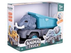 Avtomobilski gradbeni smetnjak/mamola 26 cm gibljivi deli - mešanica barv (siva, oranžna)