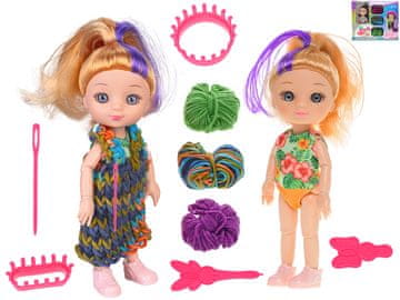 Lutka 16 cm s kompletom za pletenje