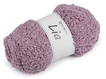 Pletena preja nopka Lia 100 g - stara roza