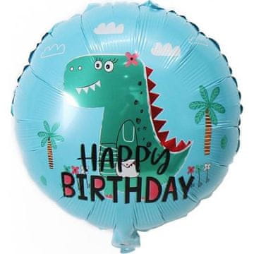 Balon iz folije okrogel dinozaver 46cm - Cakesicq