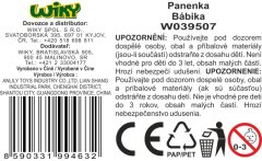 Lutka v črni obleki 30 cm