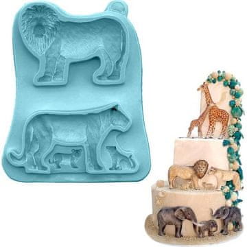 Silikonski model - lev 15,5x11cm - Cakesicq