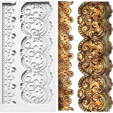Silikonski model za robove rustikalen 25x12cm - Cakesicq