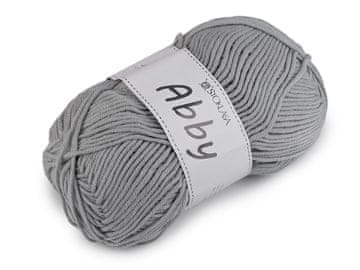 Pletena preja Abby 100 g - najsvetlejša siva