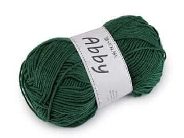 Pletena preja Abby 100 g - temno zelena