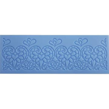 Silikonski kalup za užitno čipkasto srce 19x7cm - Cakesicq