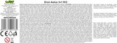 Aelus 3v1 RC dron na daljinsko upravljanje 18x18x9 cm
