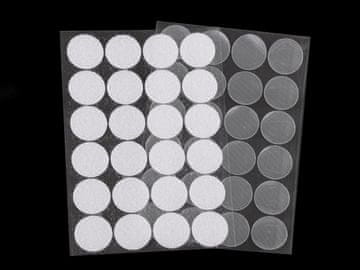 Velcro samolepilni koleščki Ø25 mm - prozorni