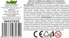 Naprava za izmetavanje Spin and Build z 2 motorjema