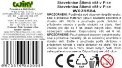 KOCO Gradbeni set Poševni stolp v Pisi 548 kosov 8x8x17,5 cm