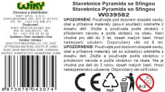KOCO Piramida s sfingo 410 kosov 11,5x8x5,5 cm