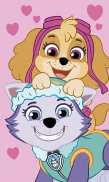 Jerry Fabrics Otroška brisača Paw Patrol roza Bombaž - frotir, 50/30 cm