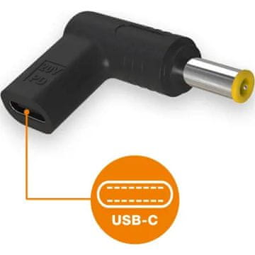 Aligator USB-C redukcija moči NTB 5,5*3,0 mm