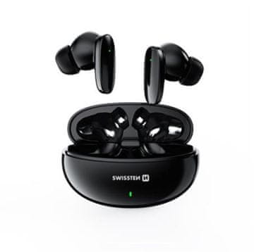 SWISSTEN Slušalke bluetooth TWS Sonic - črne