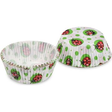 Slaščičarstvo cupcake ladybirds 50x30mm 40pcs - Wimex