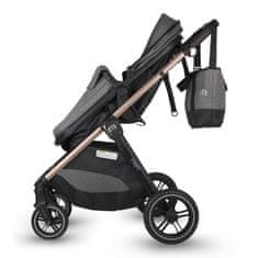 Coccolle Otroški voziček 3in1 HAPI Soley Smoked Grey
