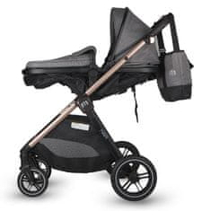 Coccolle Otroški voziček 3in1 HAPI Soley Smoked Grey