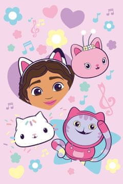 Gaby's Magic House Fleece Blanket Glasba Poliester, 100/150 cm