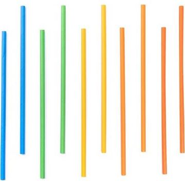 Barvne slamice 10 kosov 19,5 cm - Party Pal