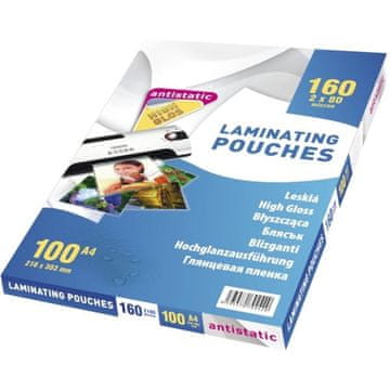 Premium folija za laminiranje A5, 2 x 250 mic, 100 kosov