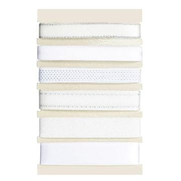 Galeria Papieru Okrasni trak - beli komplet, 6 x 1,5 m