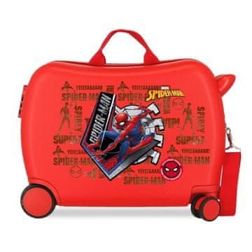 MARVEL JOUMMABAGS Otroški kovček na kolesih Spiderman Great Power rdeč MAXI ABS plastika, 50x38x20 cm, prostornina 34 l