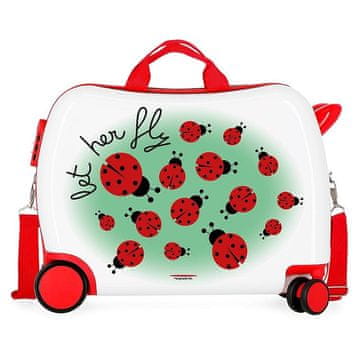 Movom JOUMMABAGS Otroški kovček na kolesih Ladybugs MAXI ABS plastika, 50x38x20 cm, prostornina 34 l