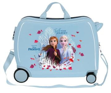 Joummabags Otroški kovček na kolesih Ledeno kraljestvo Trust MAXI ABS plastika, 50x38x20 cm, prostornina 34 l