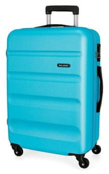 Joummabags Potovalni kovček ABS Roll Road Flex Light Blue Plastika ABS, 75 cm