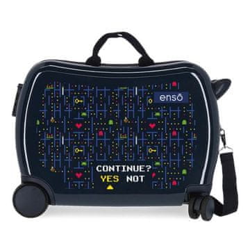 Enso JOUMMABAGS Otroški kovček na kolesih Gamer Navy MAXI ABS plastika, 50x38x20 cm, prostornina 34 l