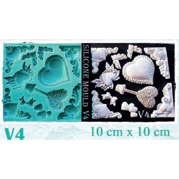 Silikonski kalup za srce - Galias Moulds