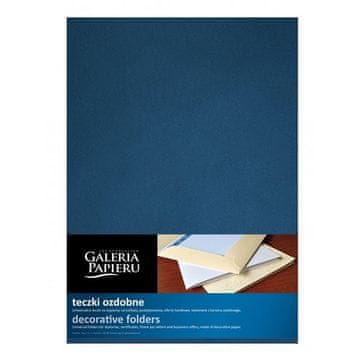 Papirnati krožniki z zavihki Millenium - meta, modri, 5 kosov