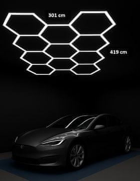 master LED HEXAGON 11L 419x301cm 460W 6500K 59.800lm LED modularni sistem razsvetljave