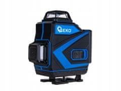 GEKO Set 4D 2x aku. zeleni 16 linijski gredbeni laserski nivelir 360°