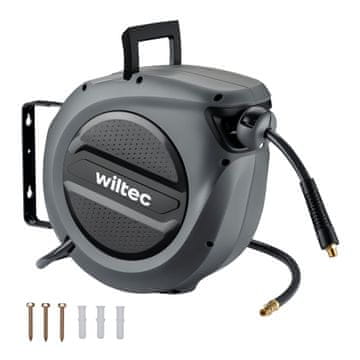 Wiltec Stenska kompresorska avtomatska izvlečna cev na kolutu 15m 17Bar