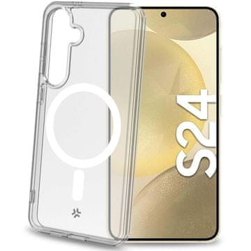 Celly Gelskinmag Magnetni TPU ovitek Galaxy S24 5G Transparent