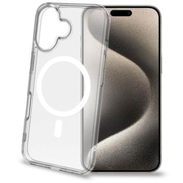 Celly Gelskin mag TPU ovitek MagSafe, združljiv z iPhone 16 Transparent