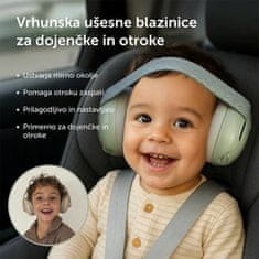 ZAZU Premium protihrupne slušalke za dojenčke in malčke, bež