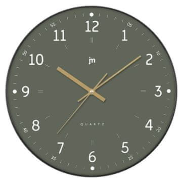 Lowell Stenska ura 35cm / 00975V / zelena / MDF, ABS