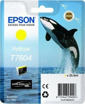 Epson kartuša T7604 rumena (Iris)