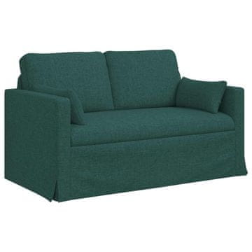 Vidaxl Kavč Temno zelena 139 x 78 x 80 cm blago