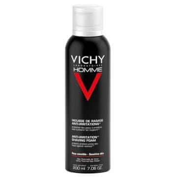 Vichy Pena za britje za moške za občutljivo in razdraženo kožo Homme (pena za britje) 200 ml