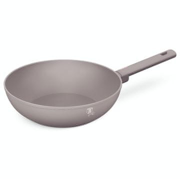 Berlingerhaus WOK ponev s titanovo površino 28 cm Taupe Collection BH-8093
